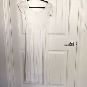 White off the shoulder dress